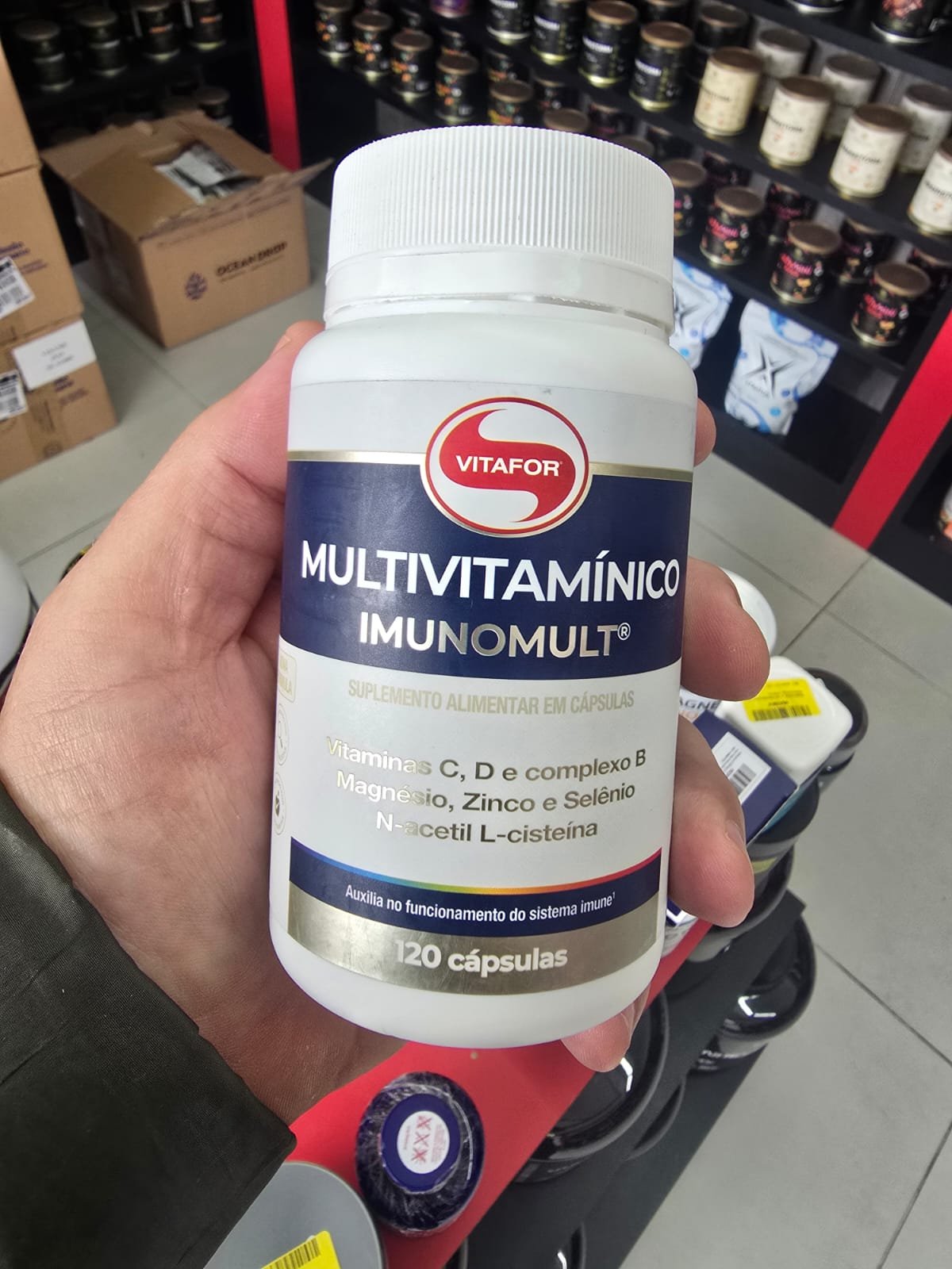 Suplemento Multivitamínico Imunomult 120 Cápsulas Vitafor Sem Sabor